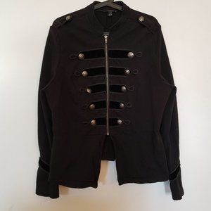 Torrid plus size military jacket zipper front